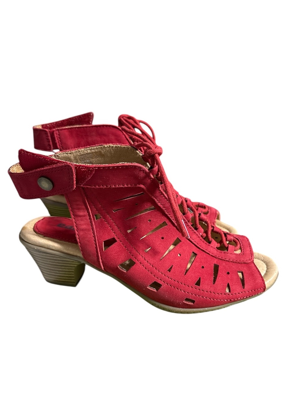 Earth  Kristen Nubuck Leather Lace Up Sandals NEW